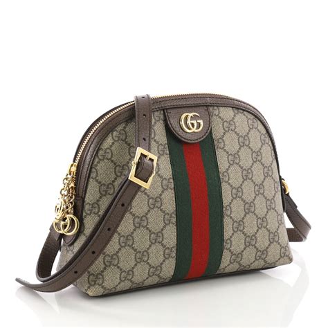 gucci ophidia gg supreme circle bag black|gucci ophidia shoulder bag black.